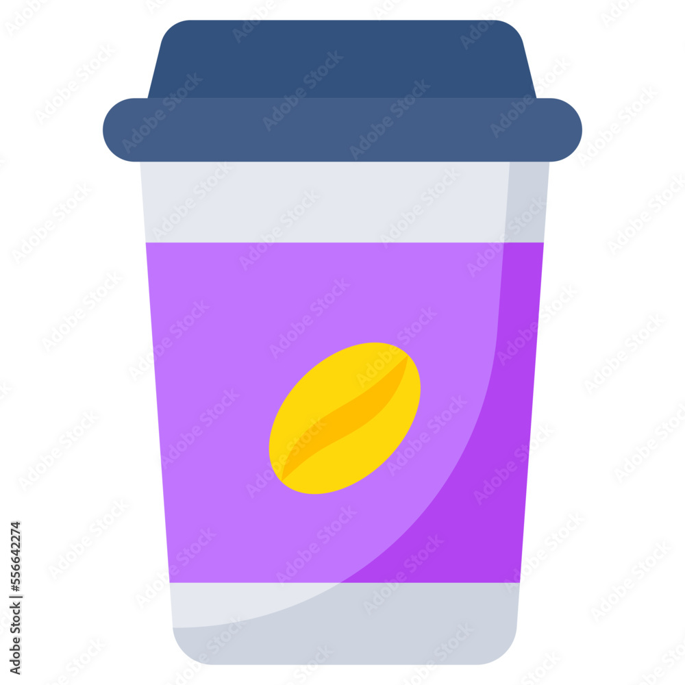 An editable design icon of coffee cup An editable design icon of coffee cup