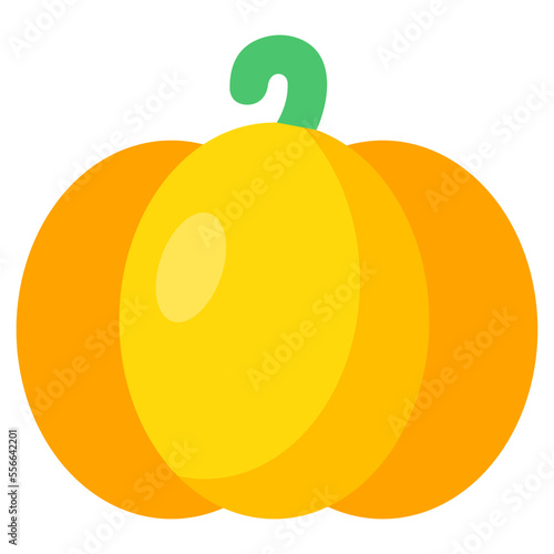 Conceptual flat design icon of capsicum 