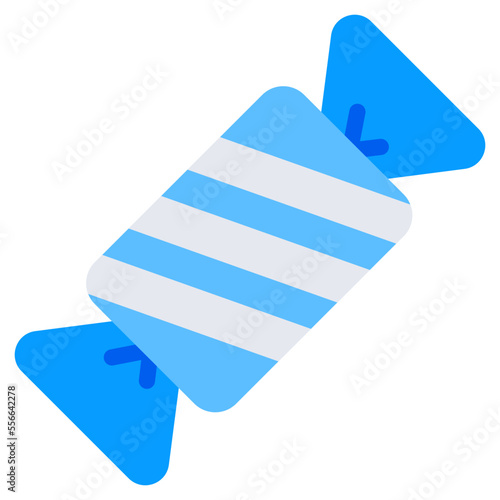 A unique design icon of wrapped toffee 