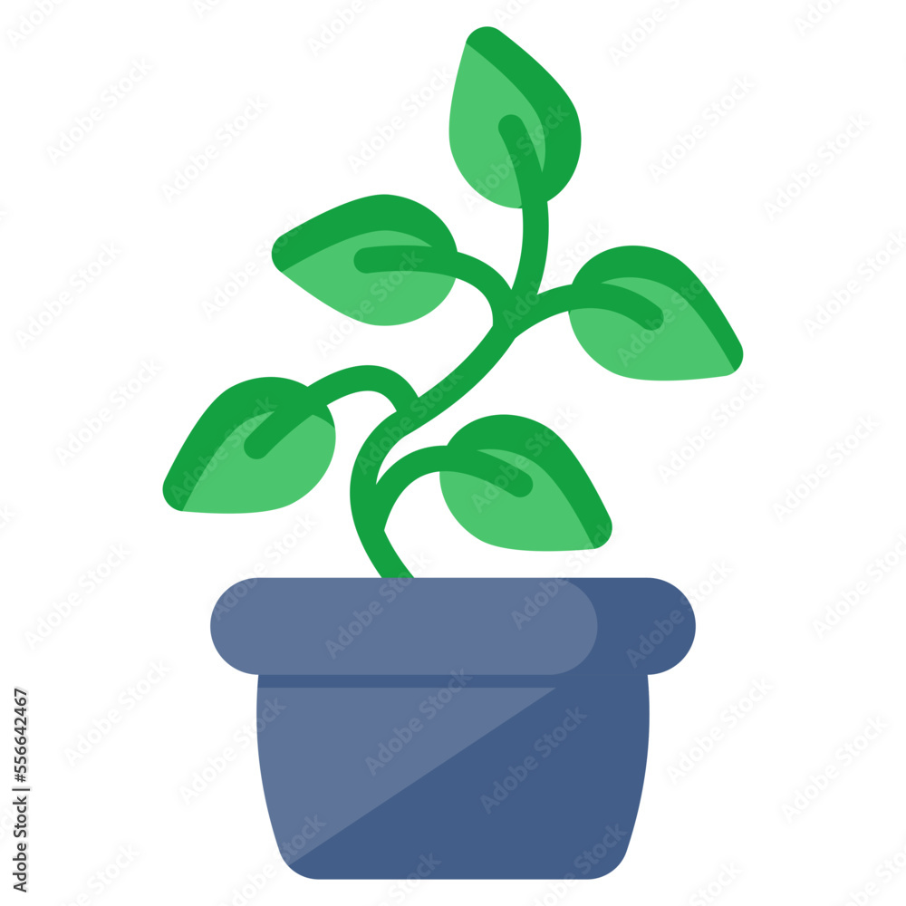 A unique design icon of indoor plant A unique design icon of indoor plant