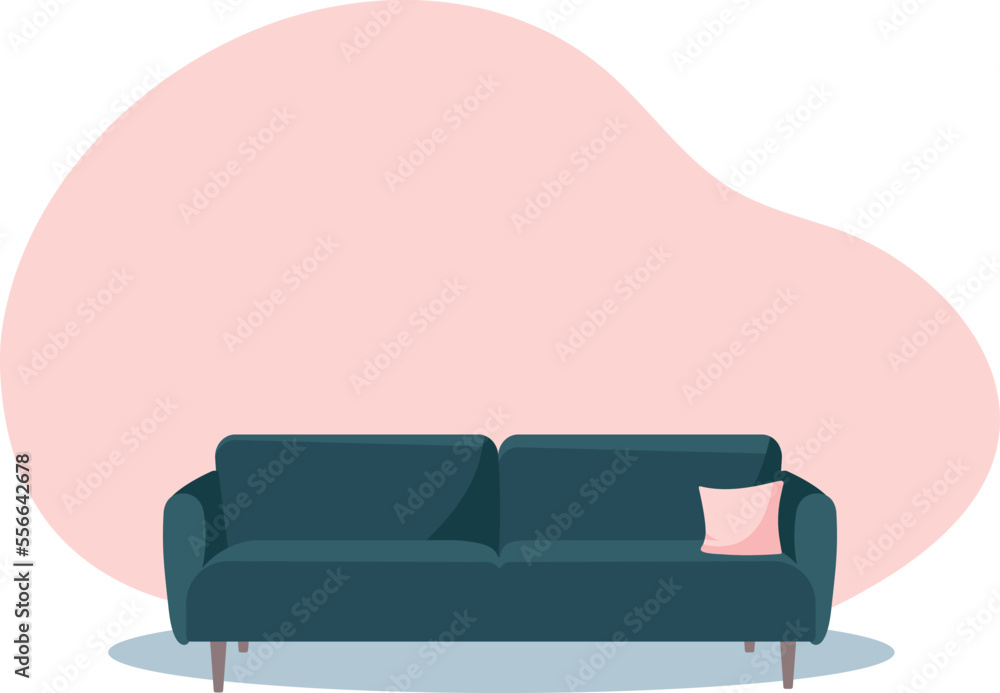Isolated sofa concept
