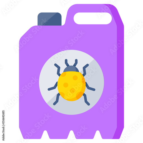 Creative design icon of pesticide canister 