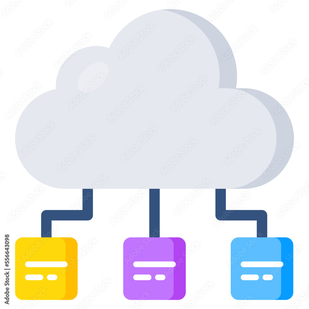 Premium download icon of cloud networking Premium download icon of cloud networking