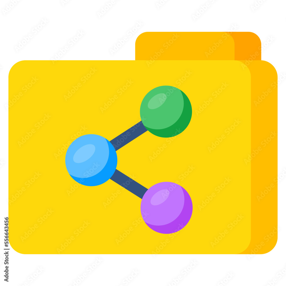 Modern design icon of share folder 