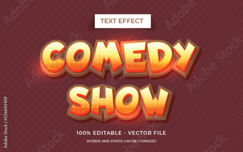 Comedy Show text style editable text effect