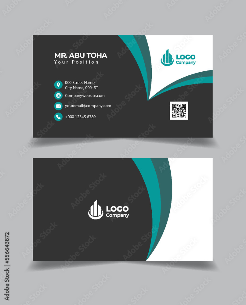 vector Clean professional business card template