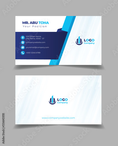 vector Clean professional business card template