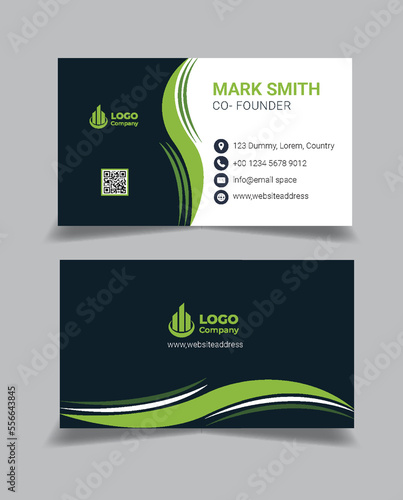 vector Clean professional business card template