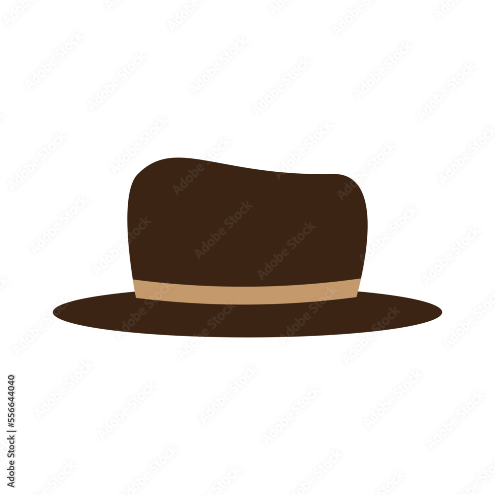Gentleman hat and mustache icon Gentleman hat and mustache icon