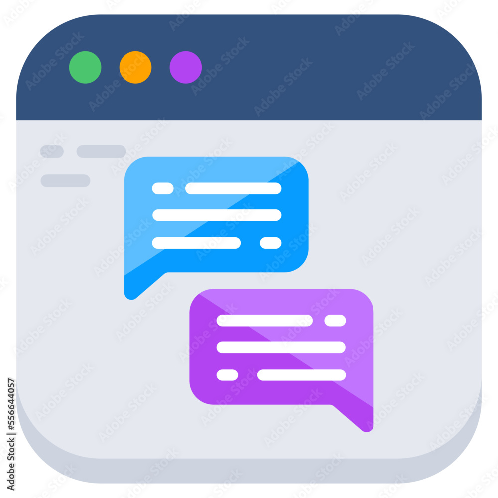 Premium download icon of web chatting Premium download icon of web chatting