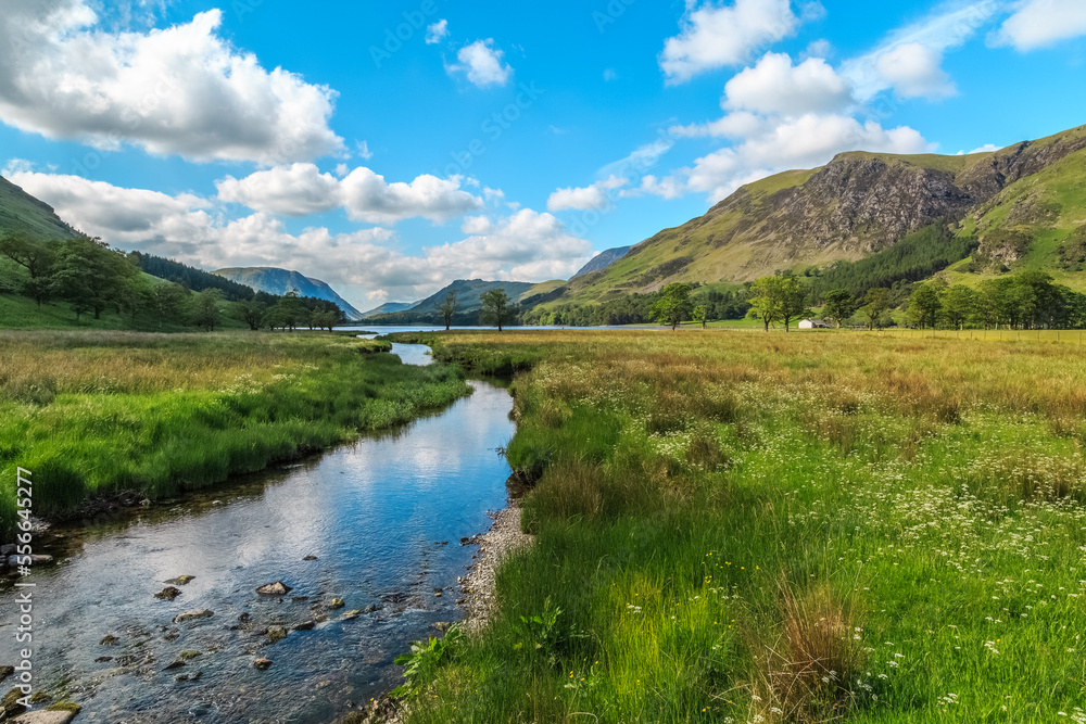 Warnscale Beck flowing into Buttermere, England