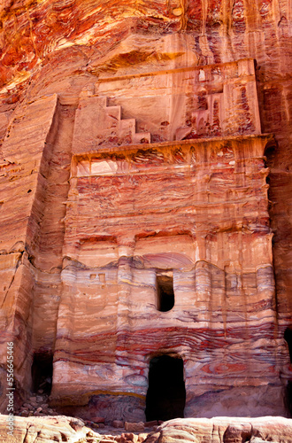 nabataean tomb facade,Petra,Jordan
