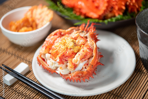 この上ない花咲がにの甲羅盛り