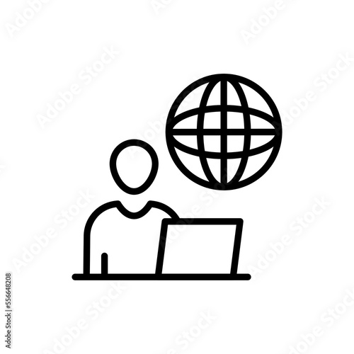 Freelance icon in vector. Logotype