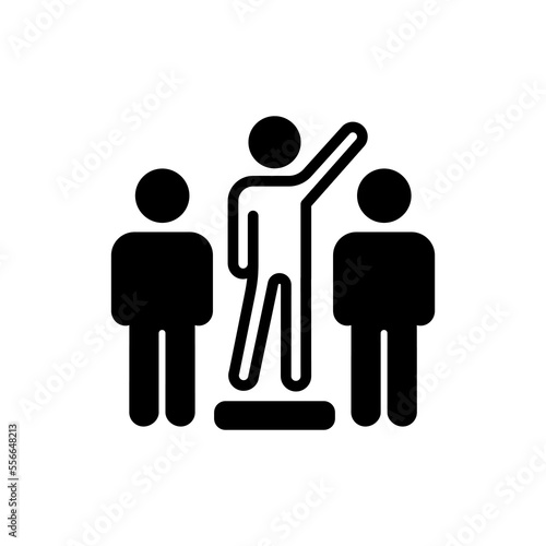 Leadership icon in vector. Logotype