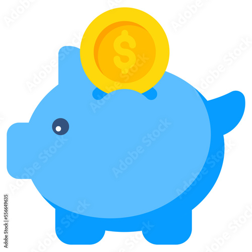 Modern design icon of piggy ban