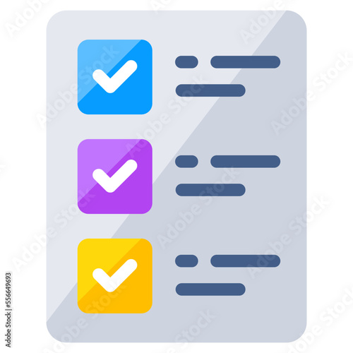 Perfect design icon of list