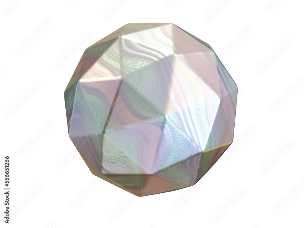 3d shape, Rainbow geometric figure. 3d render. 3d shape, Rainbow geometric figure. 3d render.
