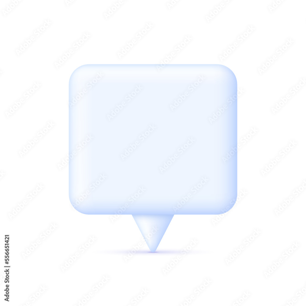 3D Speech Bubble illustration. Social media chat message icon. Empty text bubble. 3D Speech Bubble illustration. Social media chat message icon. Empty text bubble.
