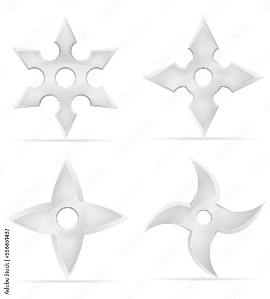 shuriken star ninja weapon japanese warrior assassin vector illustration shuriken star ninja weapon japanese warrior assassin vector illustration