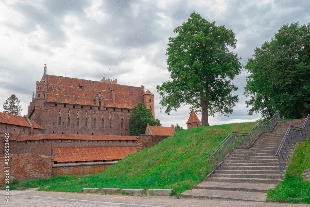 2022-06-13. view of castle of the Teutonic Knights Order in Malbork, Poland 2022-06-13. view of castle of the Teutonic Knights Order in Malbork, Poland