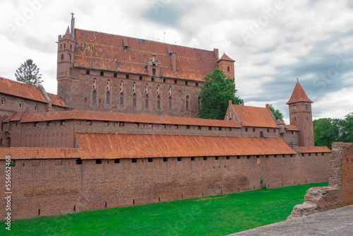 2022-06-13. view of castle of the Teutonic Knights Order in Malbork, Poland