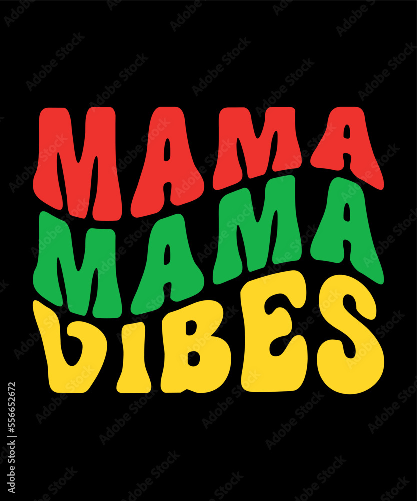 Mama vibes Merry Christmas shirts Print Template, Xmas Ugly Snow Santa Clouse New Year Holiday Candy Santa Hat vector illustration for Christmas hand lettered