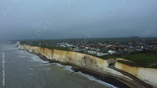 Wallpaper Mural Aerial view Peacehaven town on cliff on coast of East Sussex, England Torontodigital.ca