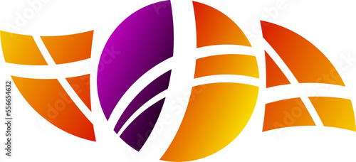 The illustrations and clipart. logo design. windsurfer illustration