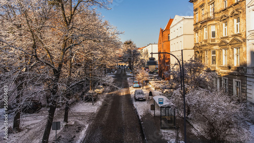 Lower Town in Gdańsk in a winter setting. © Kamil