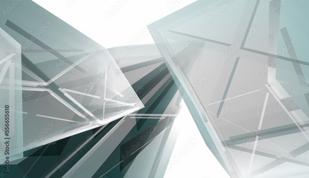 Abstract architectural rendering 3d illustration Abstract architectural rendering 3d illustration