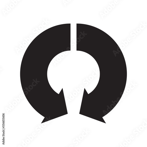 two arrows pointing each other icon 