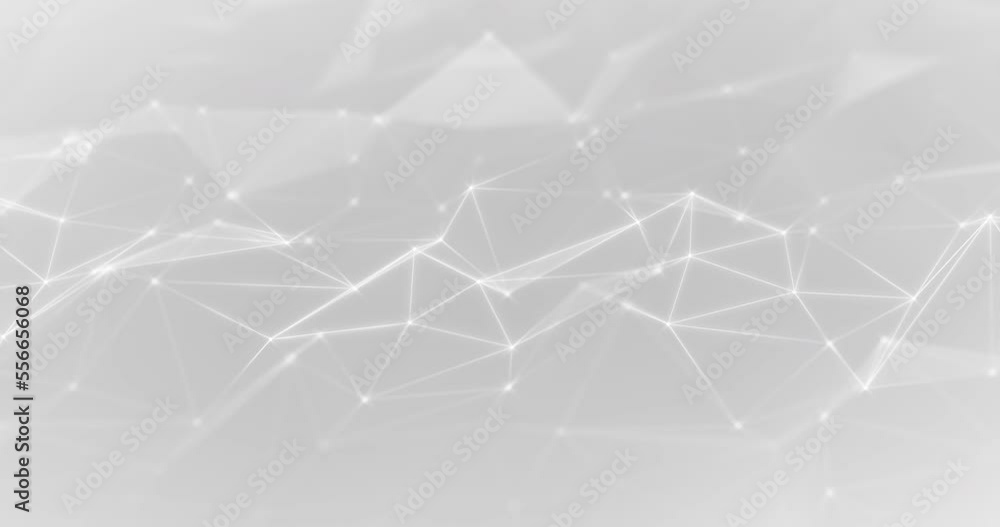 animation of connected lines and dots on the light gray background