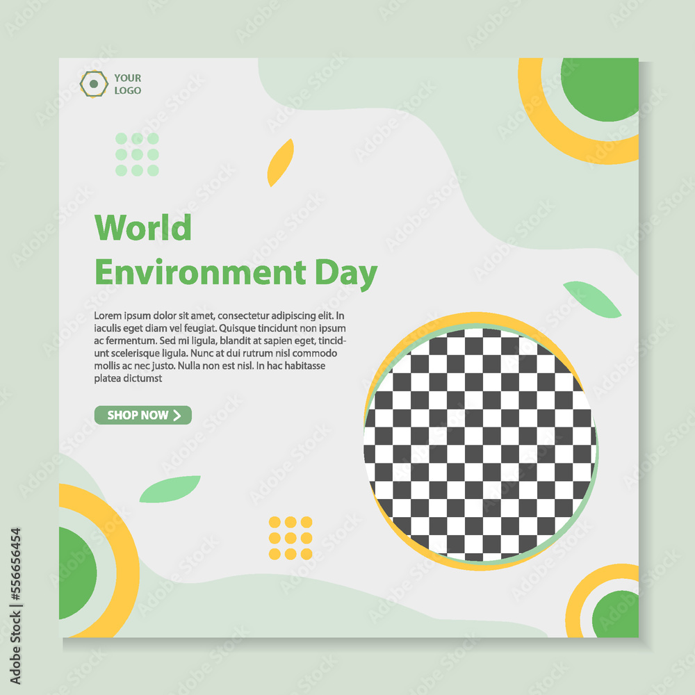 Social media banner template world environment day Social media banner template world environment day