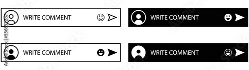 comment bar icon set. web comment collections. style symbol for app and web, vector illustration