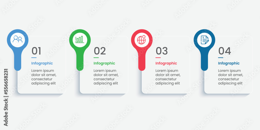 Business concept infographic template design