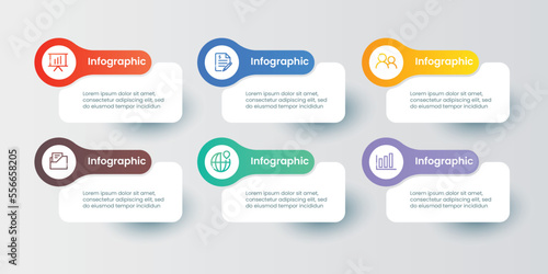 Business concept infographic template design