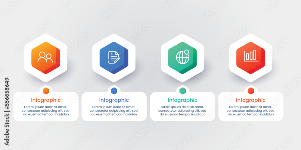 Business infographic template design