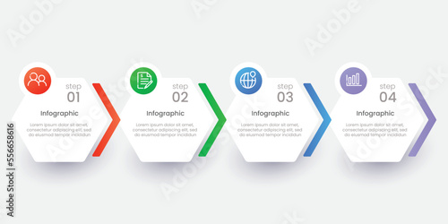 Business infographic template design