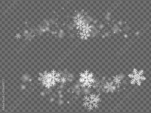 Wallpaper Mural Minimal falling snowflakes background. Snowstorm fleck crystallic elements. Snowfall sky white transparent composition. Little snowflakes new year vector. Snow cold season scenery. Torontodigital.ca