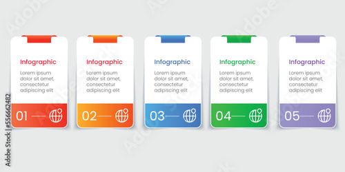Gradient business infographic template