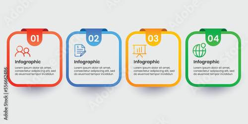 Gradient business infographic template