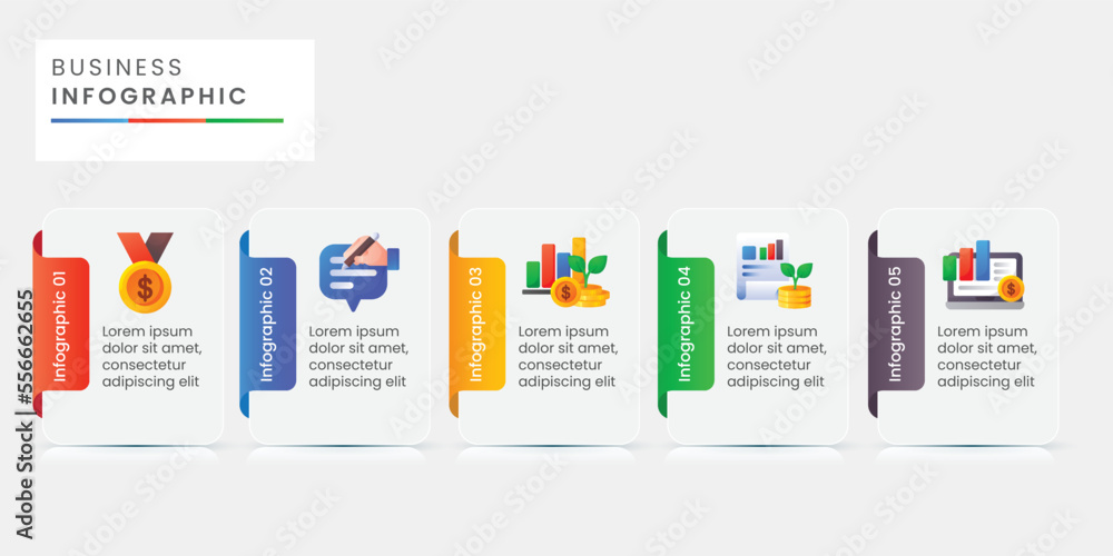 Business concept infographic template design Business concept infographic template design