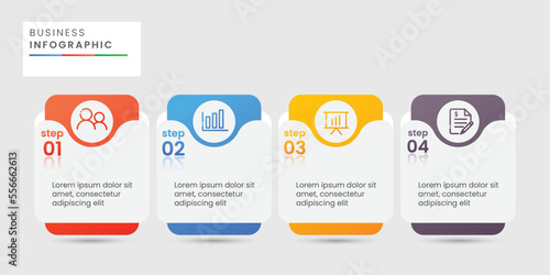 Business concept infographic template design