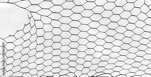 Hexagon seamless background line pattern.Honeycomb background pattern. illustration. isolated texture. Comb seamless texture design. football gate.
