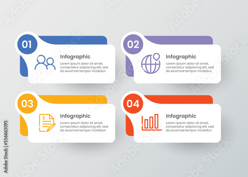 Infographic business banner template design