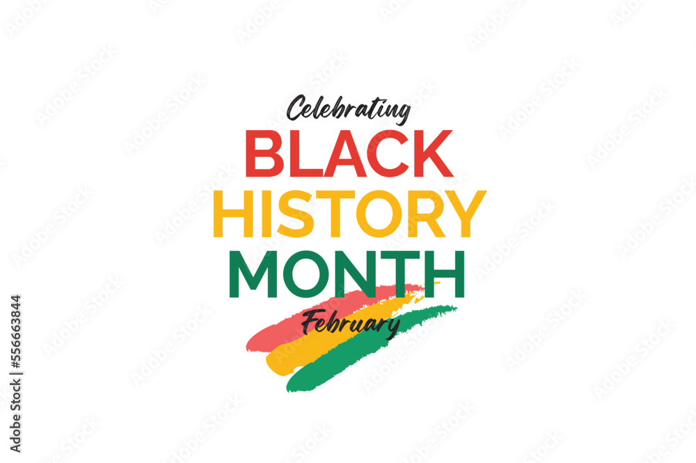 Black history month celebrate. Vector illustration design graphic black history month.
