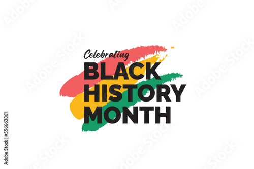Black history month celebrate. Vector illustration design graphic black history month.