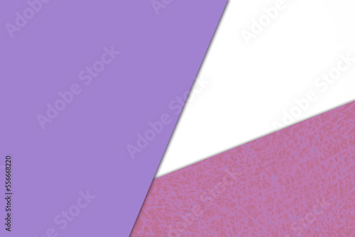 Plain vs textured coloured papers intersecting to form a triangle shape for cover design © Shankara Studios