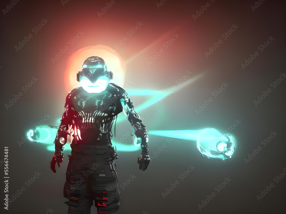 the metaverse robot with artificial intelligence, illustration painting, digital art style the metaverse robot with artificial intelligence, illustration painting, digital art style